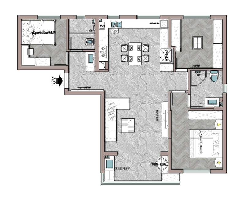 長豐城現(xiàn)代簡約風格裝修效果圖