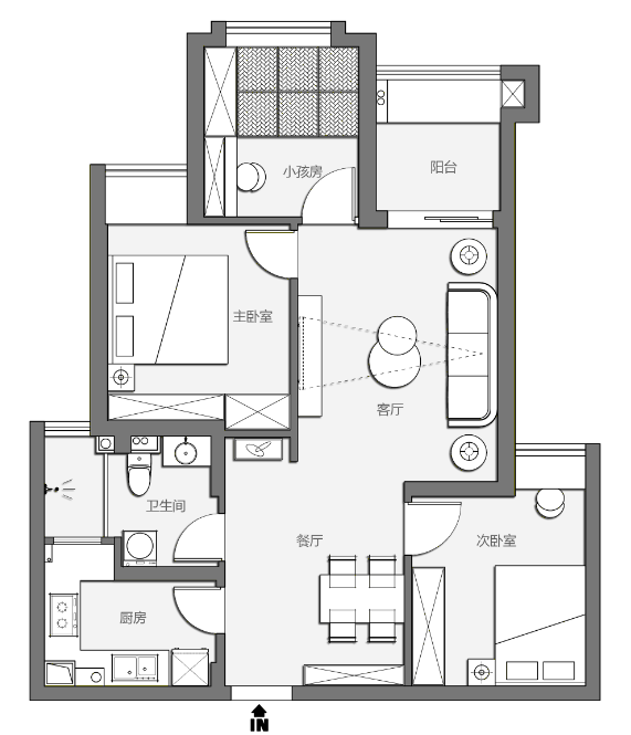 東湖城簡約美式風(fēng)格裝修效果圖 東湖城簡約美式風(fēng)格裝修效果圖