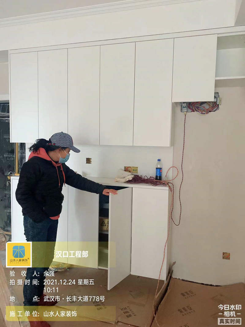 武漢長(zhǎng)豐城小區(qū)裝修工地主材安裝