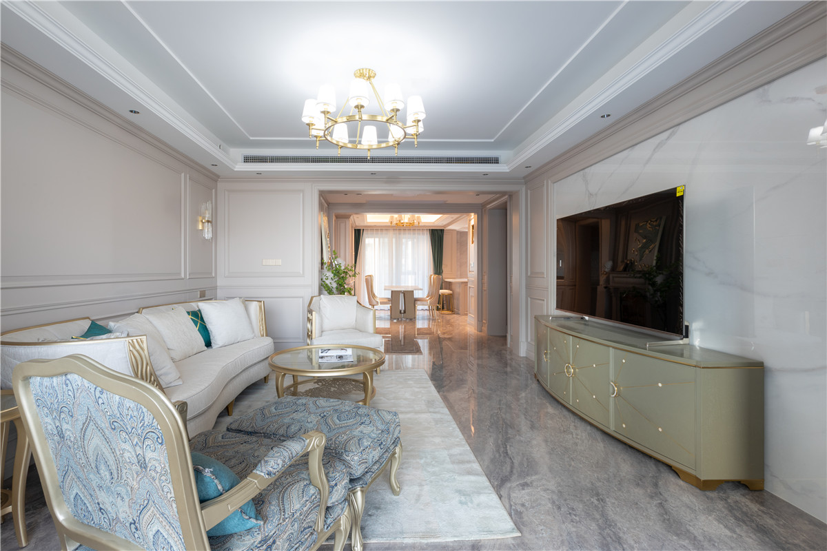 華發(fā)外灘首府美式輕奢風格裝修效果圖 華發(fā)外灘首府美式輕奢風格裝修效果圖