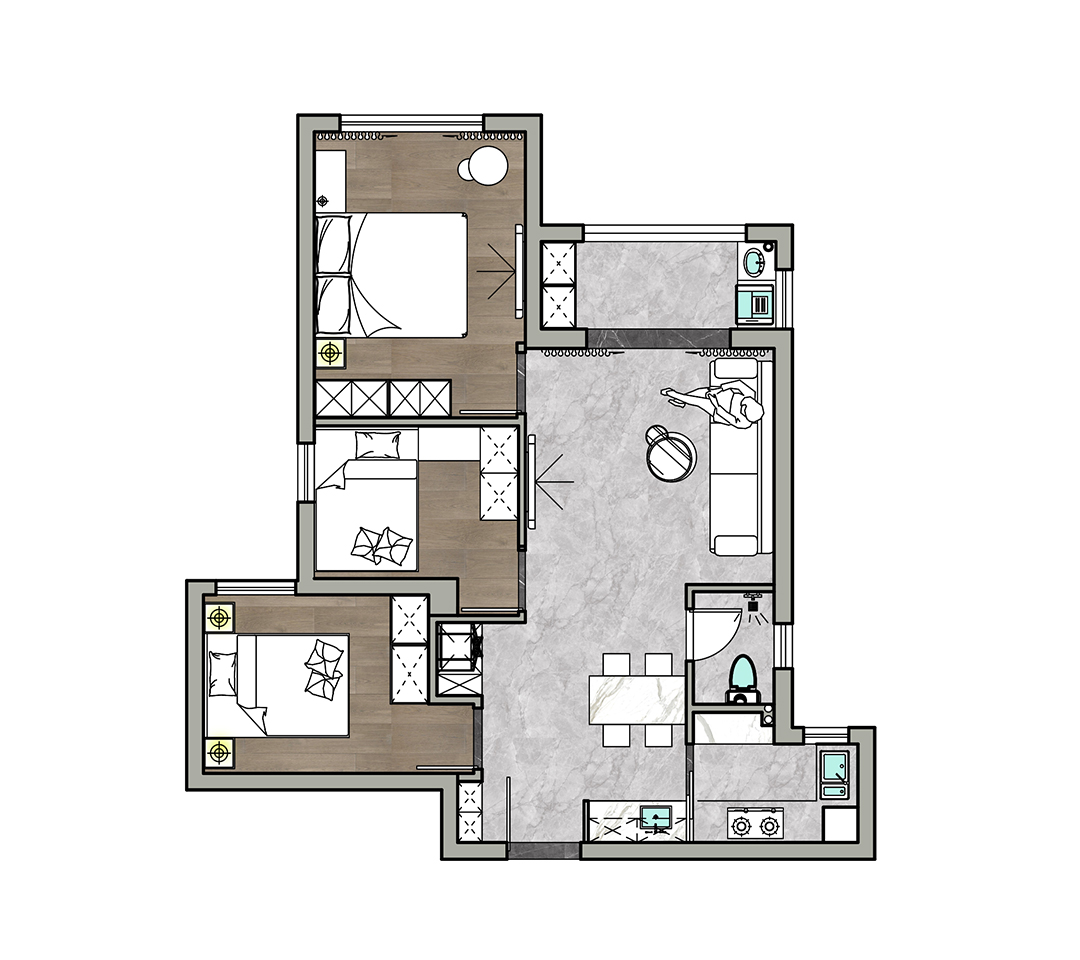 福星華府峯境現代簡約風格裝修效果圖 福星華府峯境現代簡約風格裝修效果圖