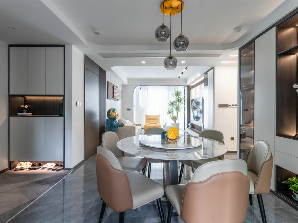 愛家名校華城現(xiàn)代風(fēng)格復(fù)式樓裝修效果圖