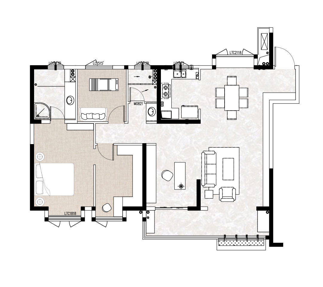 長存花園150平輕奢風格裝修效果圖 長存花園150平輕奢風格裝修效果圖