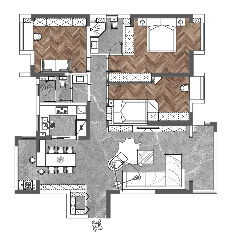 中建鉑公館現(xiàn)代輕奢風(fēng)格裝修效果圖 中建鉑公館現(xiàn)代輕奢風(fēng)格裝修效果圖
