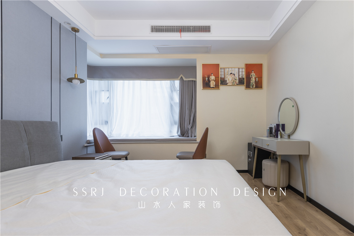 龍湖春江酈城現(xiàn)代中式風格裝修效果圖