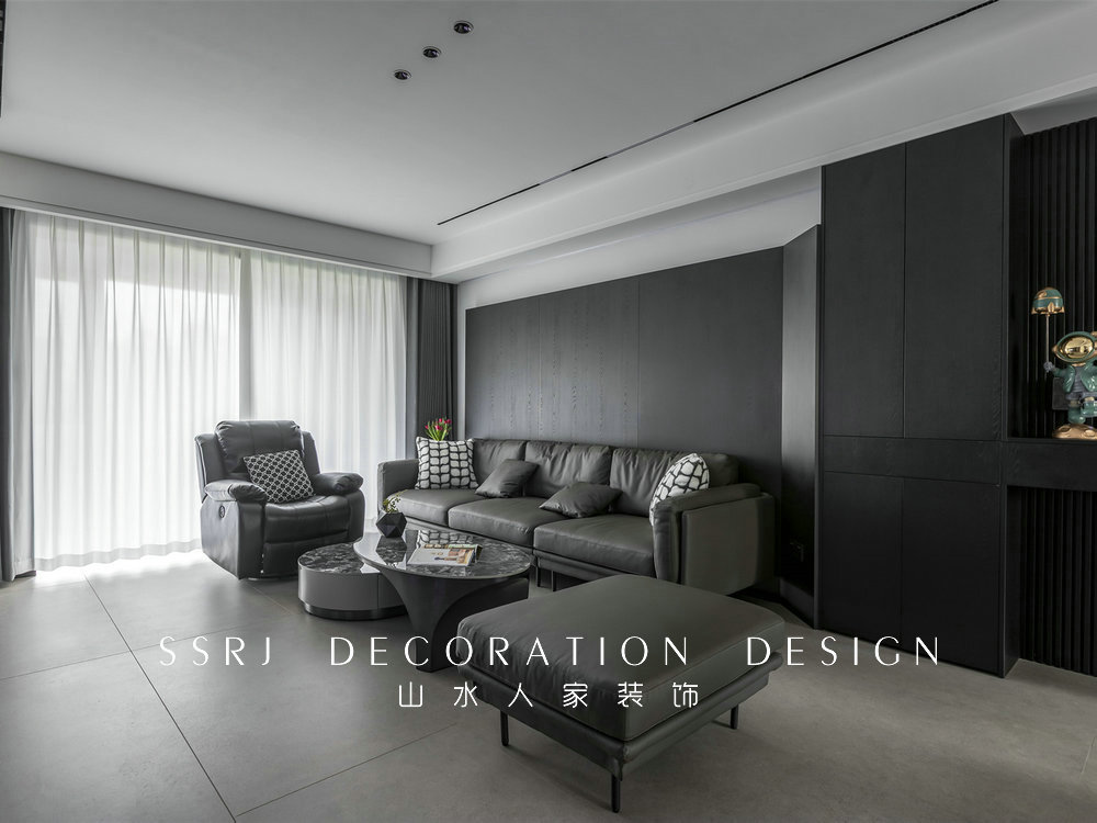 金地格林小城黑白灰極簡風格裝修效果圖 金地格林小城黑白灰極簡風格裝修效果圖