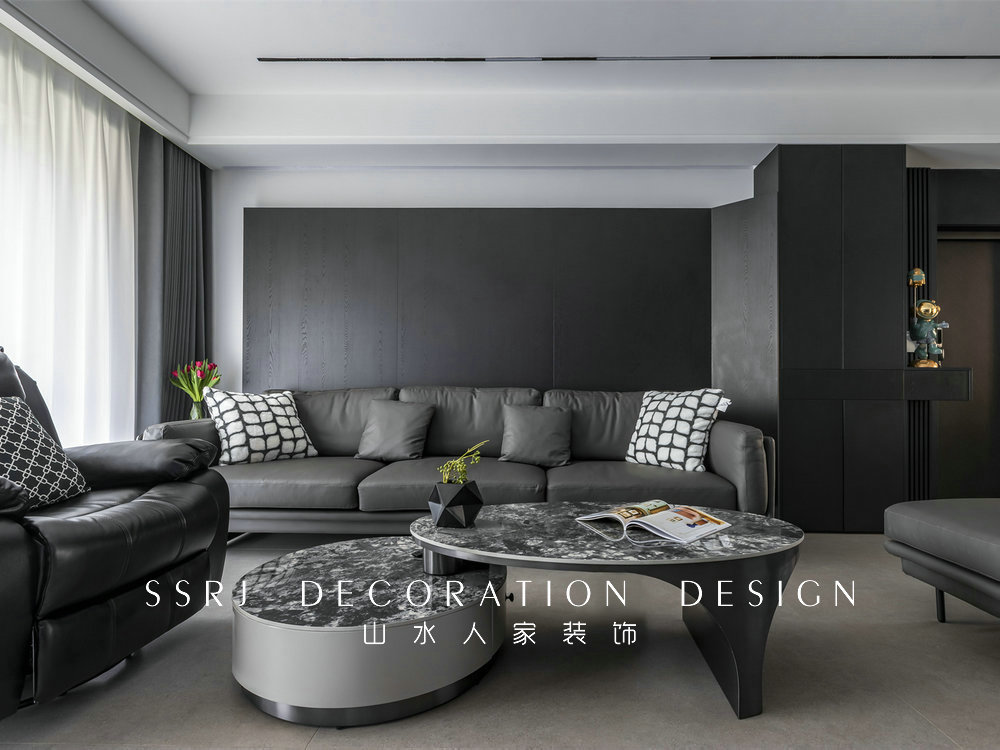 金地格林小城黑白灰極簡風格裝修效果圖 金地格林小城黑白灰極簡風格裝修效果圖