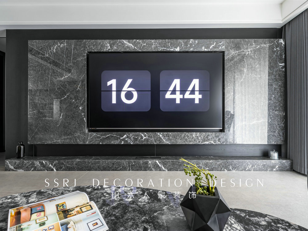 金地格林小城黑白灰極簡風格裝修效果圖 金地格林小城黑白灰極簡風格裝修效果圖