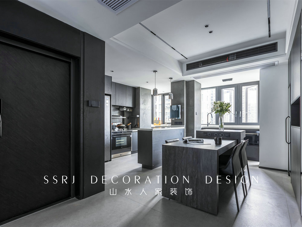 金地格林小城黑白灰極簡風格裝修效果圖 金地格林小城黑白灰極簡風格裝修效果圖