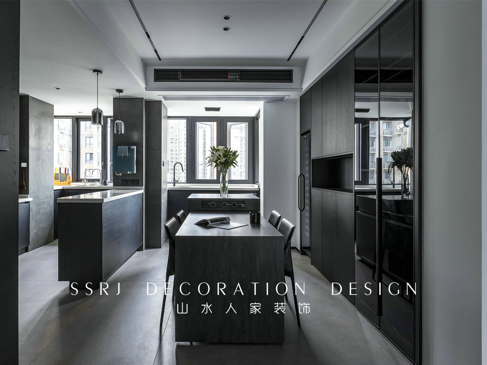 金地格林小城黑白灰極簡風格裝修效果圖 金地格林小城黑白灰極簡風格裝修效果圖