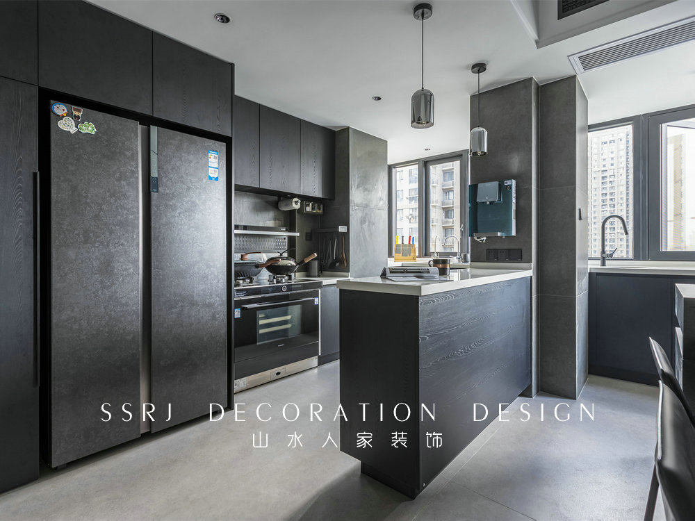 金地格林小城黑白灰極簡風格裝修效果圖 金地格林小城黑白灰極簡風格裝修效果圖