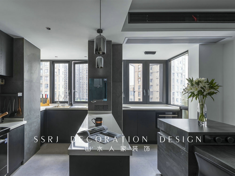 金地格林小城黑白灰極簡風格裝修效果圖 金地格林小城黑白灰極簡風格裝修效果圖