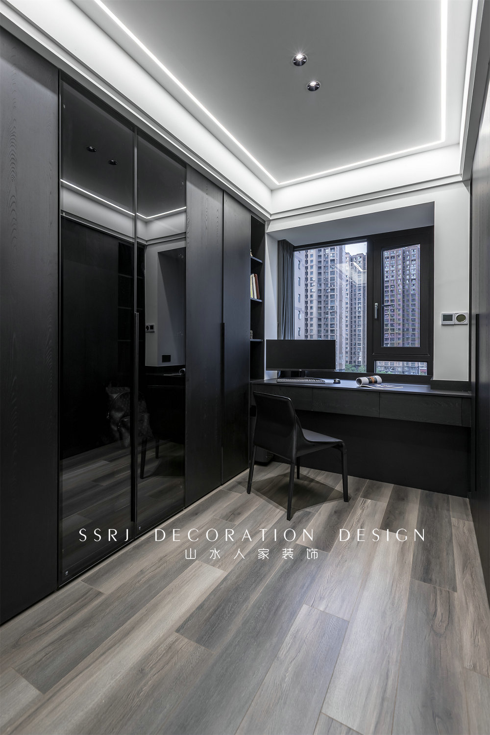 金地格林小城黑白灰極簡風格裝修效果圖 金地格林小城黑白灰極簡風格裝修效果圖