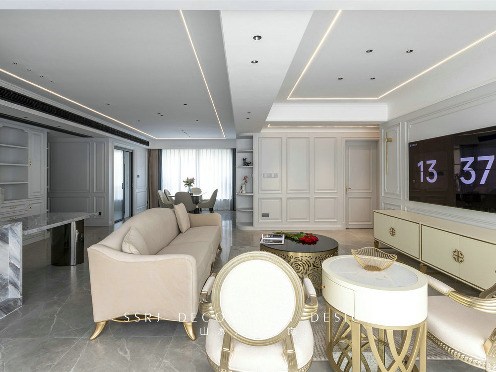 金色華府現(xiàn)代法式風(fēng)格實(shí)景裝修效果圖 金色華府現(xiàn)代法式風(fēng)格實(shí)景裝修效果圖