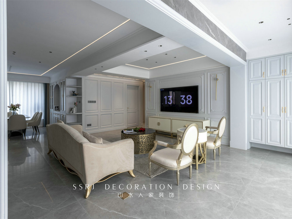 金色華府現(xiàn)代法式風(fēng)格實(shí)景裝修效果圖 金色華府現(xiàn)代法式風(fēng)格實(shí)景裝修效果圖