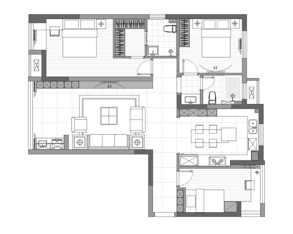 富強(qiáng)天惠園現(xiàn)代簡(jiǎn)約風(fēng)格實(shí)景裝修效果圖