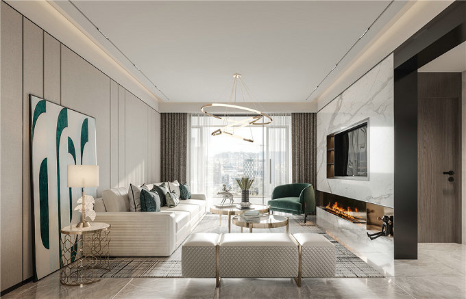 沒(méi)有陽(yáng)臺(tái)的客廳怎么裝修