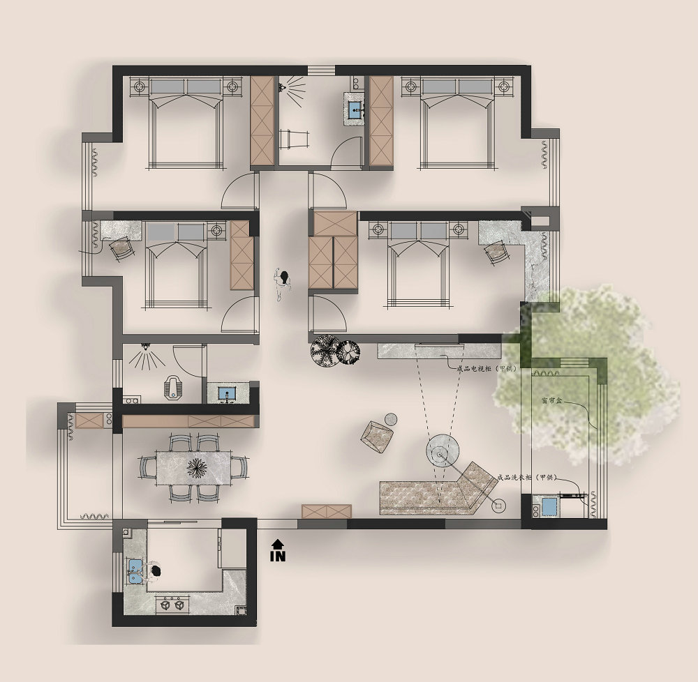 中建鉑公館159平現(xiàn)代簡約風格裝修效果圖 中建鉑公館159平現(xiàn)代簡約風格裝修效果圖