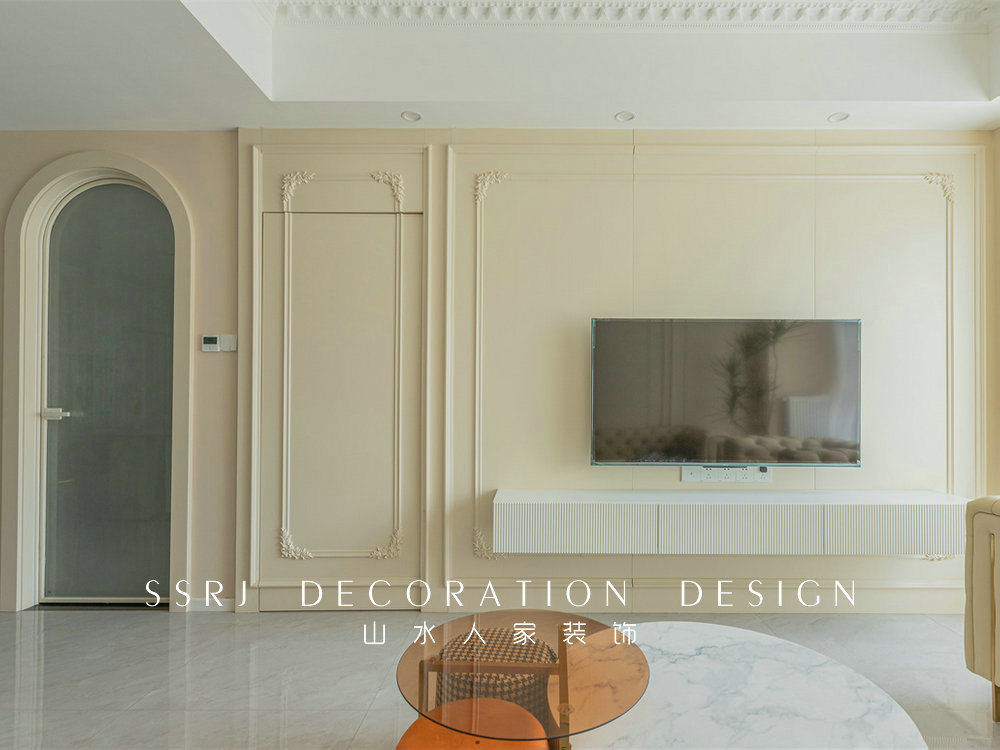 楊春湖景苑90平法式風(fēng)格裝修效果圖