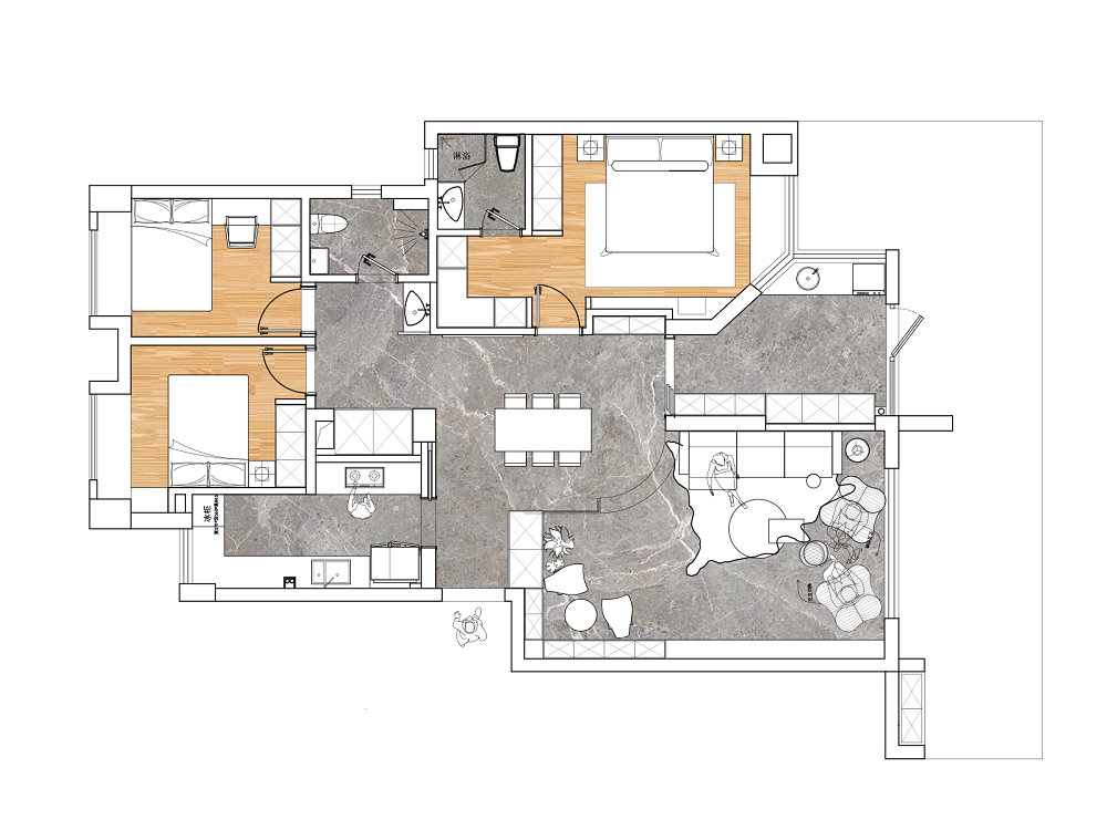 琴臺(tái)穎園124平現(xiàn)代風(fēng)格裝修效果圖 琴臺(tái)穎園124平現(xiàn)代風(fēng)格裝修效果圖