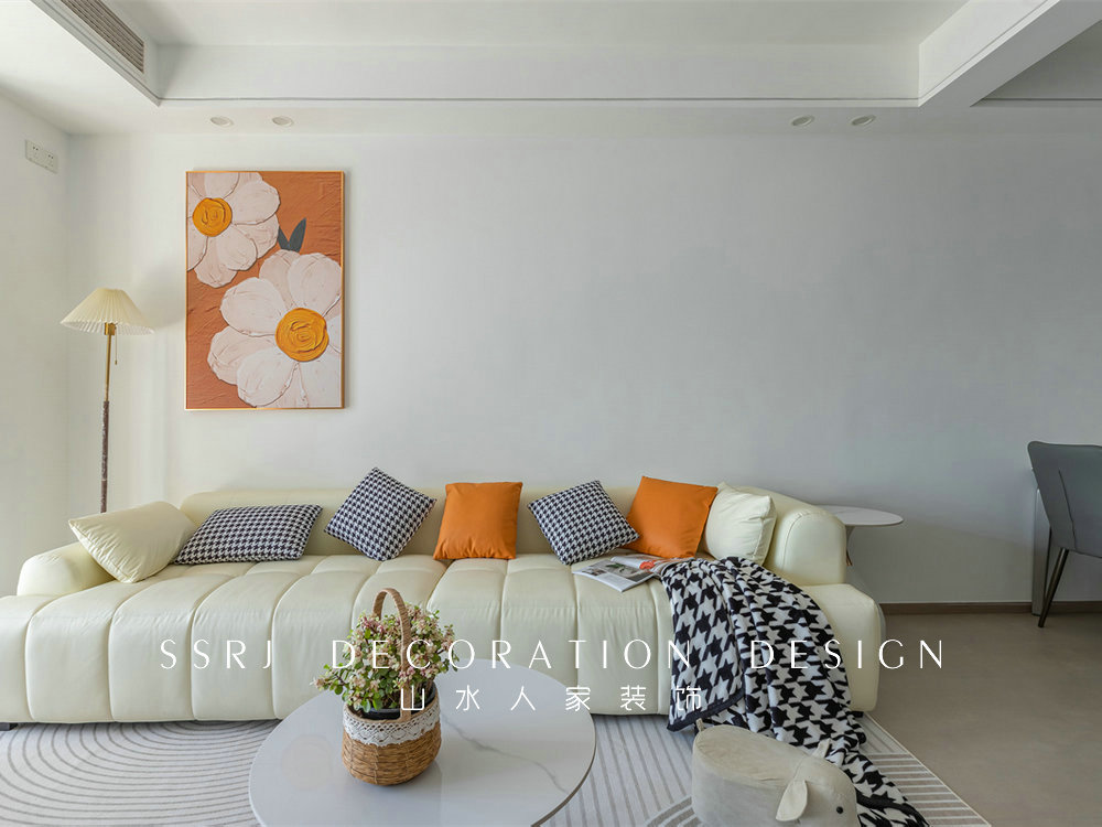 融創(chuàng)望江府113平現(xiàn)代簡約風格裝修效果圖