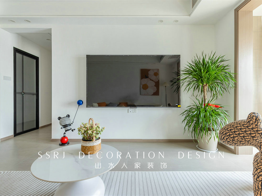 融創(chuàng)望江府113平現(xiàn)代簡約風格裝修效果圖