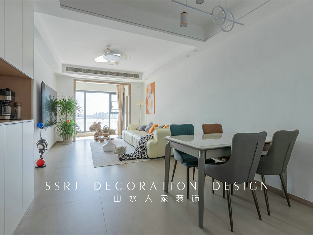 融創(chuàng)望江府113平現(xiàn)代簡約風格裝修效果圖