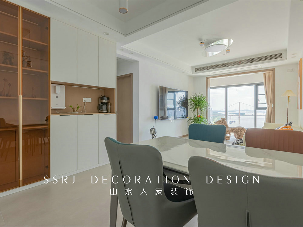 融創(chuàng)望江府113平現(xiàn)代簡約風格裝修效果圖