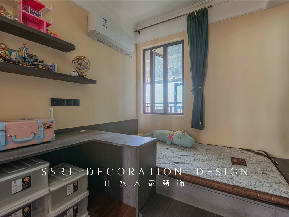 地鐵時代云上城88平中古風格裝修效果圖