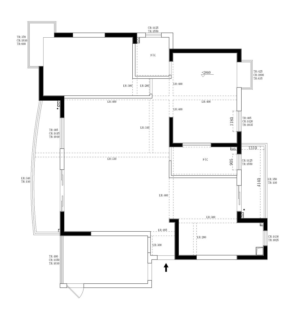 聯(lián)通佳苑170平現(xiàn)代風格裝修效果圖
