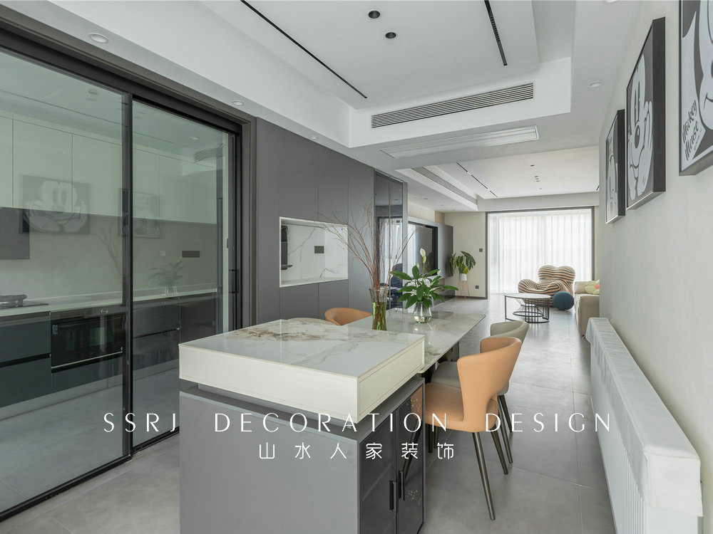 聯(lián)通佳苑170平現(xiàn)代風格裝修效果圖