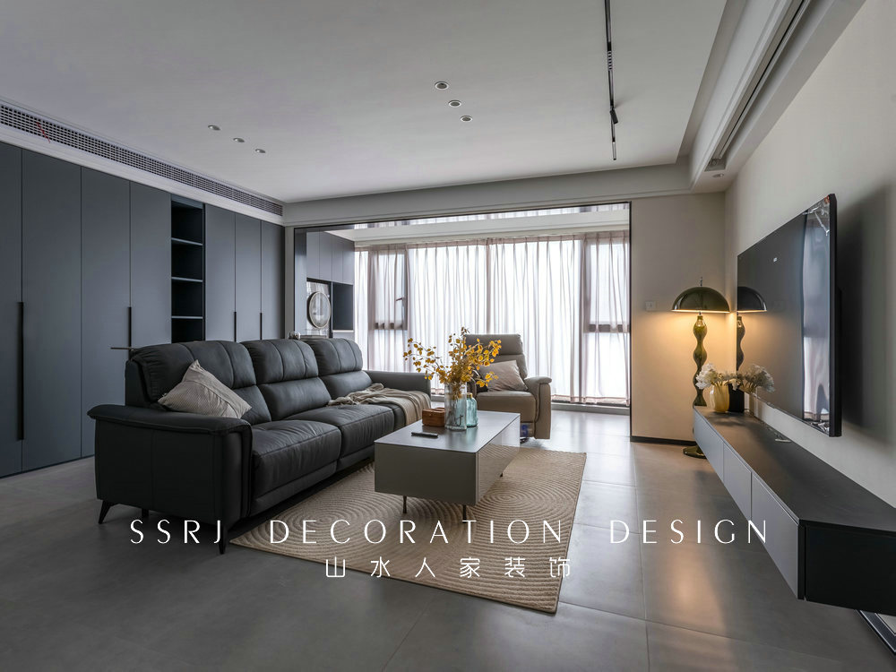 華僑城歡樂(lè)天際129平現(xiàn)代風(fēng)格裝修效果圖