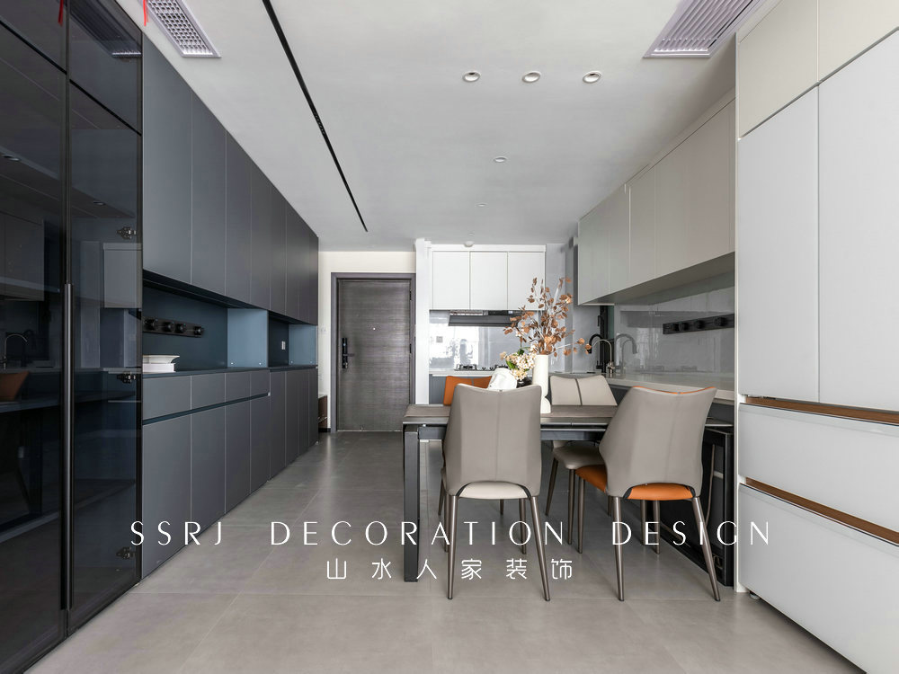 華僑城歡樂(lè)天際129平現(xiàn)代風(fēng)格裝修效果圖