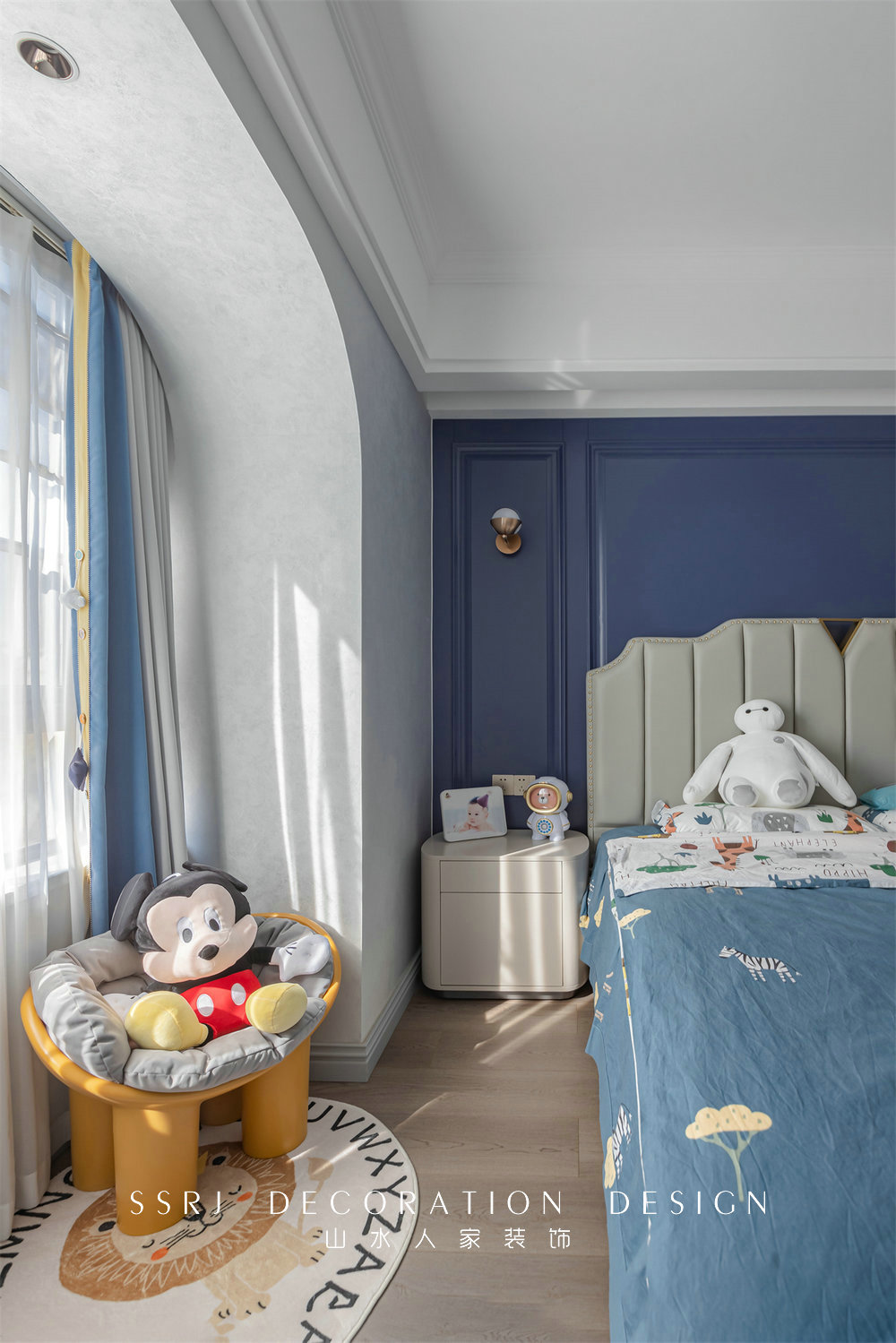 保利香頌143平美式輕奢風格裝修效果圖