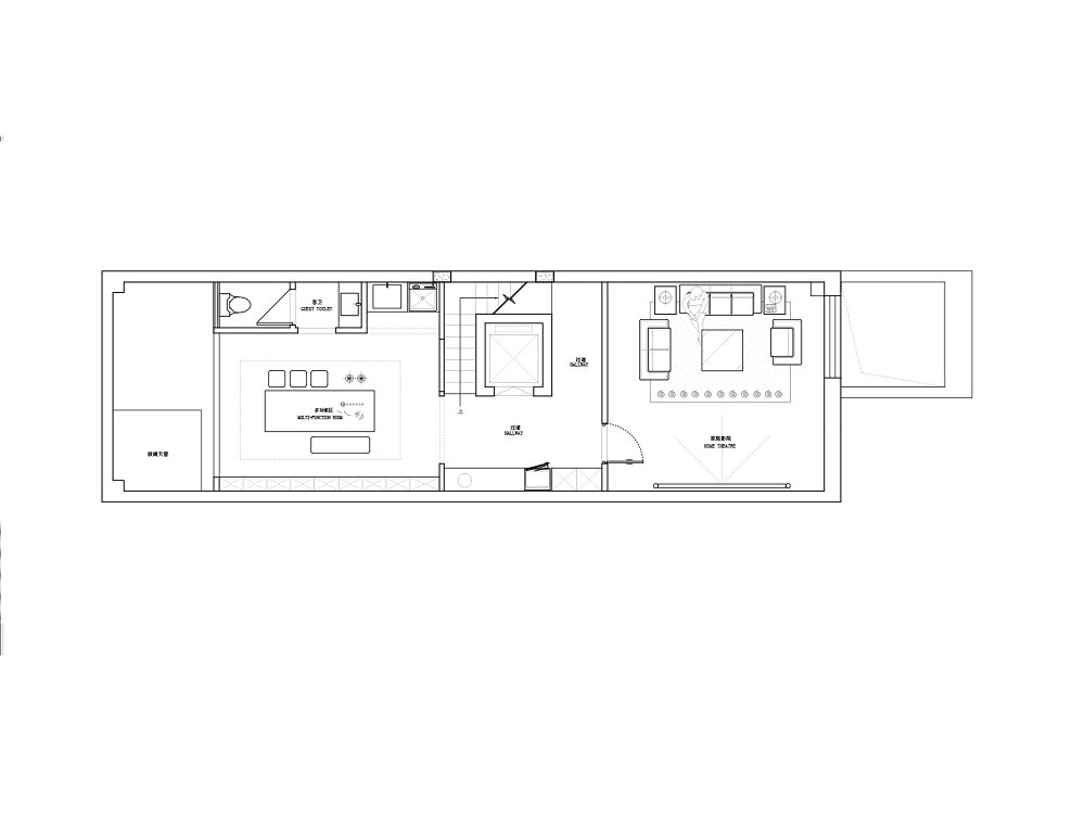 綠地中央廣場320平現(xiàn)代風格裝修效果圖