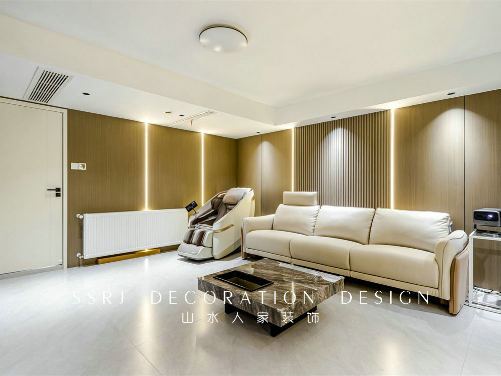 綠地中央廣場320平現(xiàn)代風格裝修效果圖