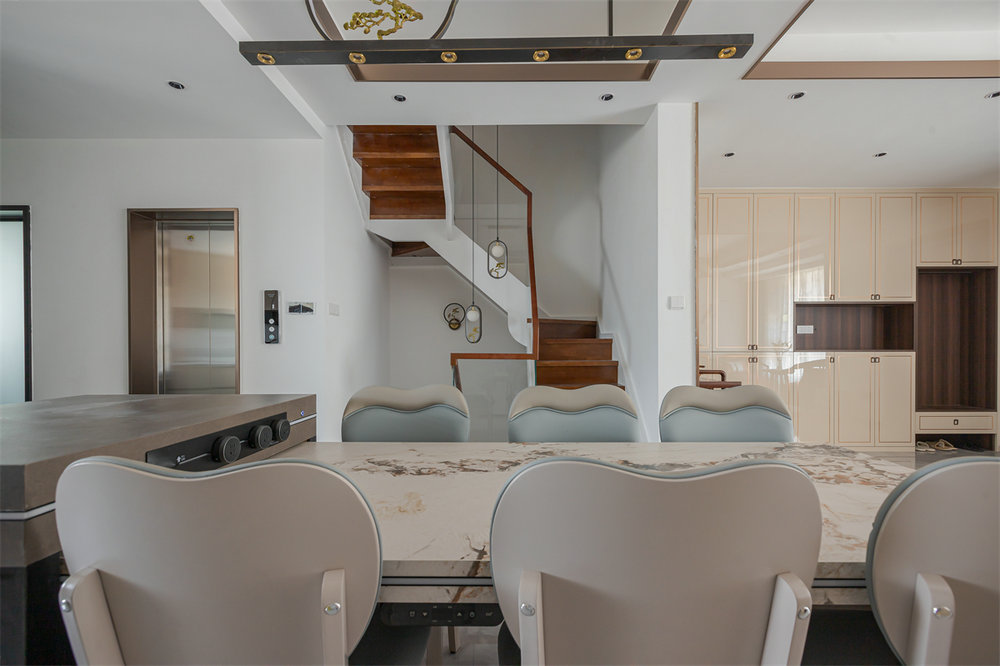 建發(fā)金茂璽悅別墅310平新中式風格裝修效果圖