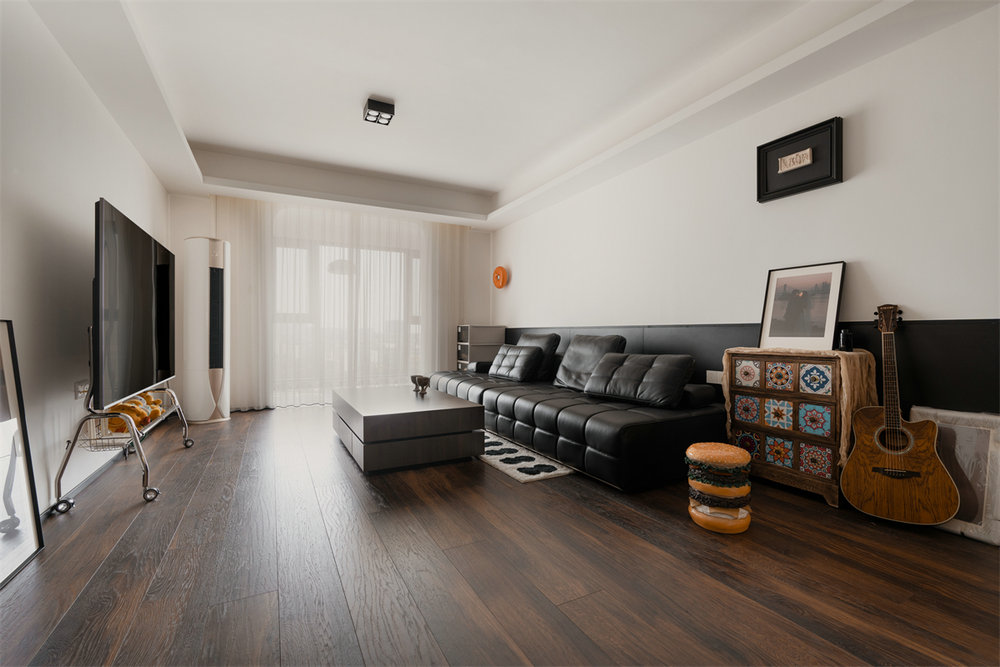 萬科城花璟苑90平復古風格裝修效果圖