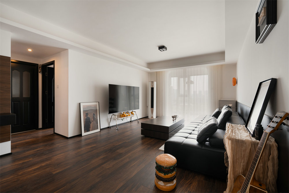 萬科城花璟苑90平復古風格裝修效果圖