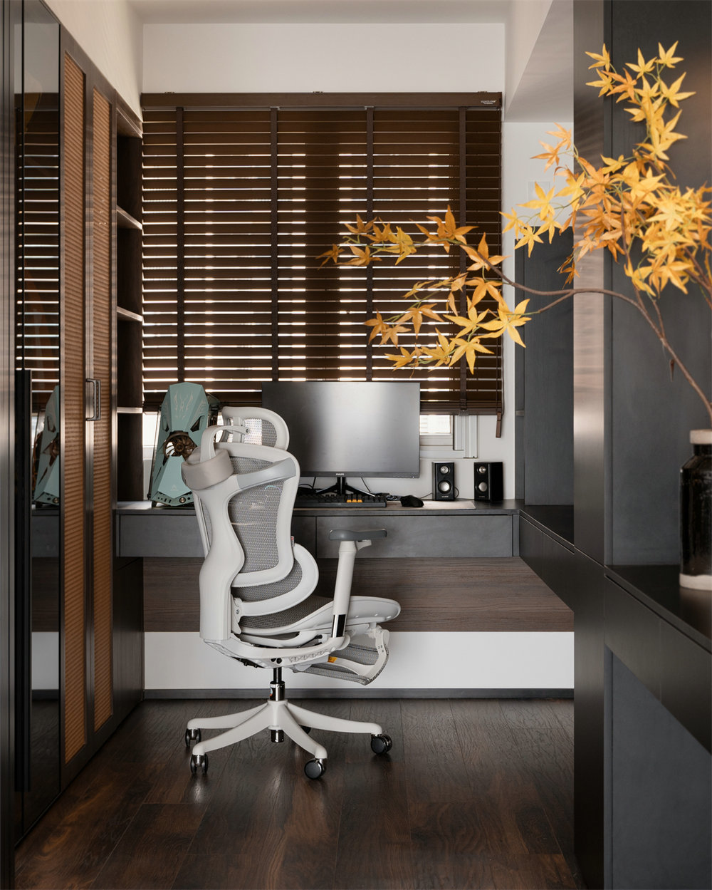 萬科城花璟苑90平復古風格裝修效果圖