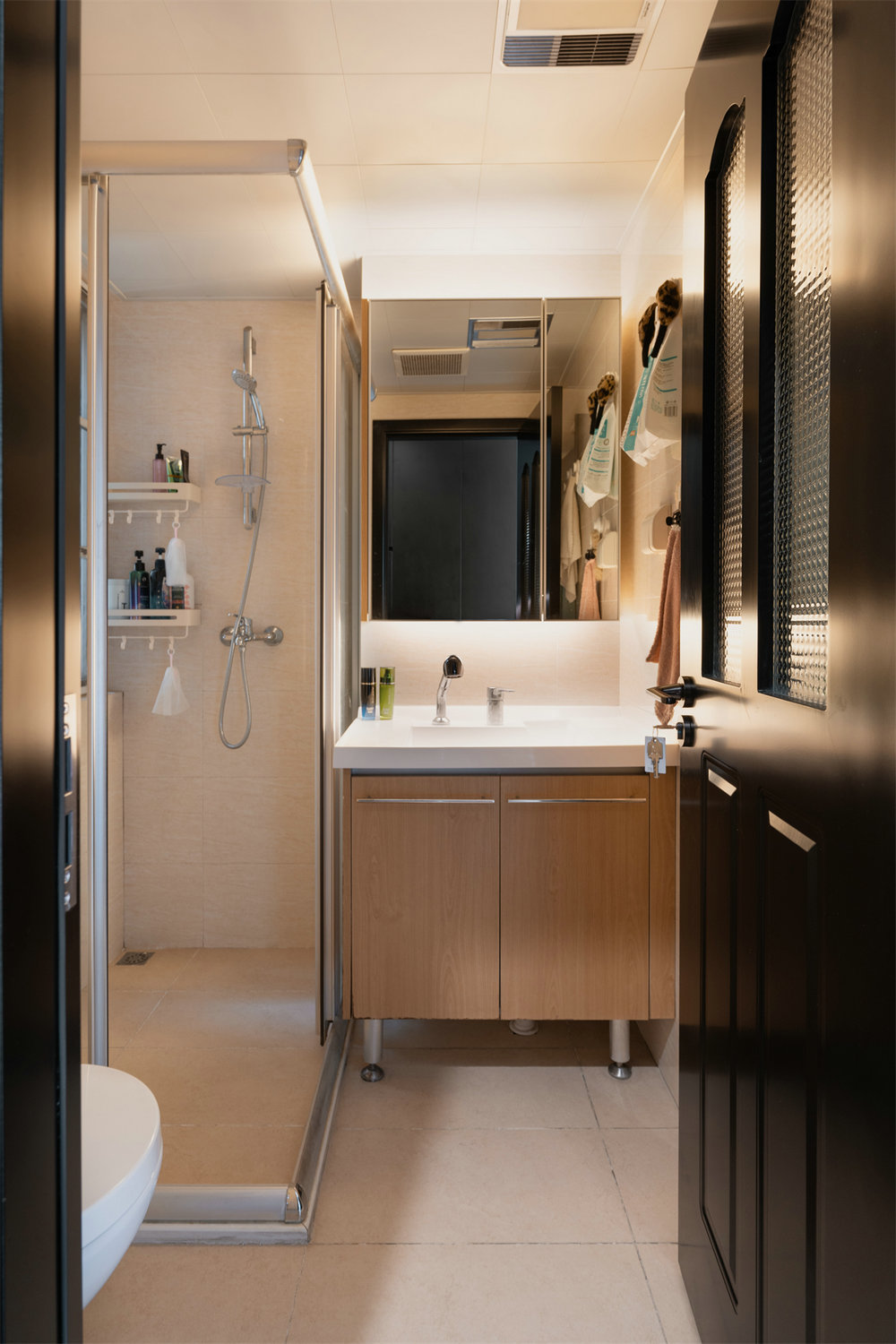 萬科城花璟苑90平復古風格裝修效果圖