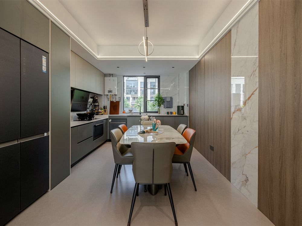 臨空香廷160平現(xiàn)代風(fēng)格裝修效果圖