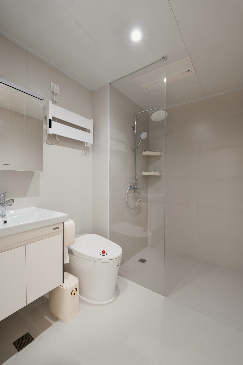 星譽國際云居127平現(xiàn)代奶油風格裝修效果圖