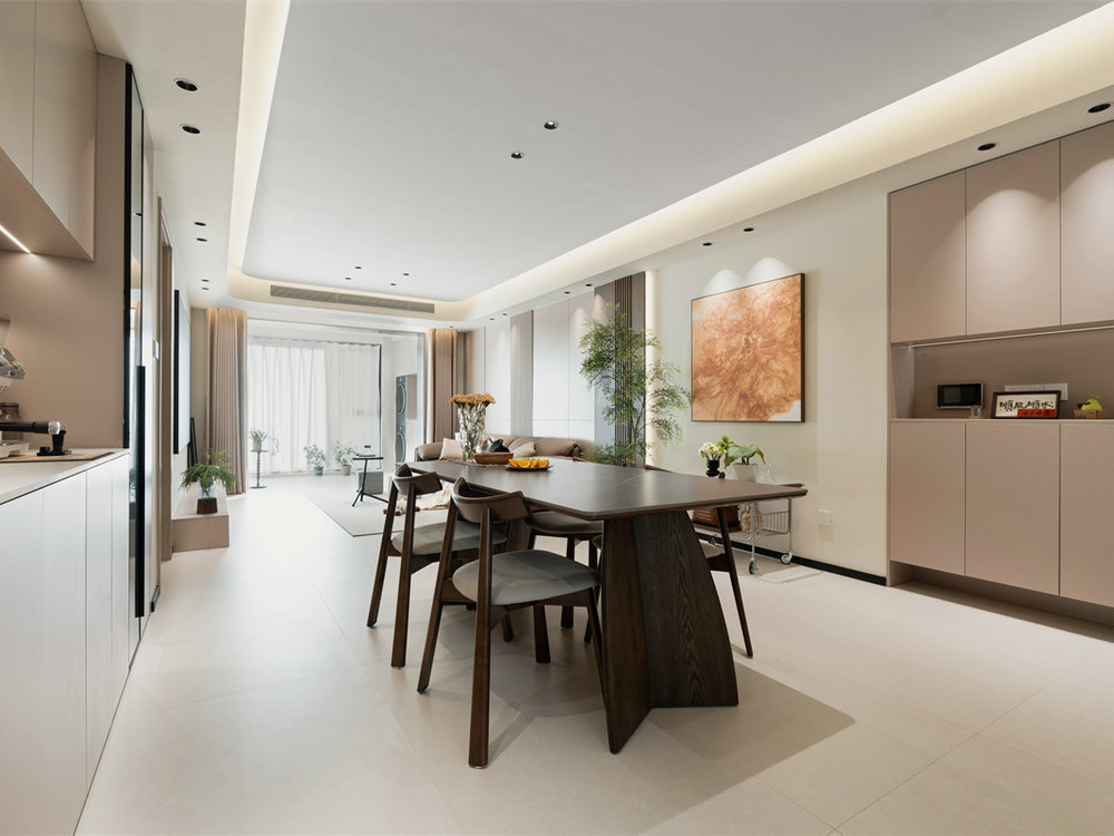 保利城云廷128平現(xiàn)代風(fēng)格裝修效果圖