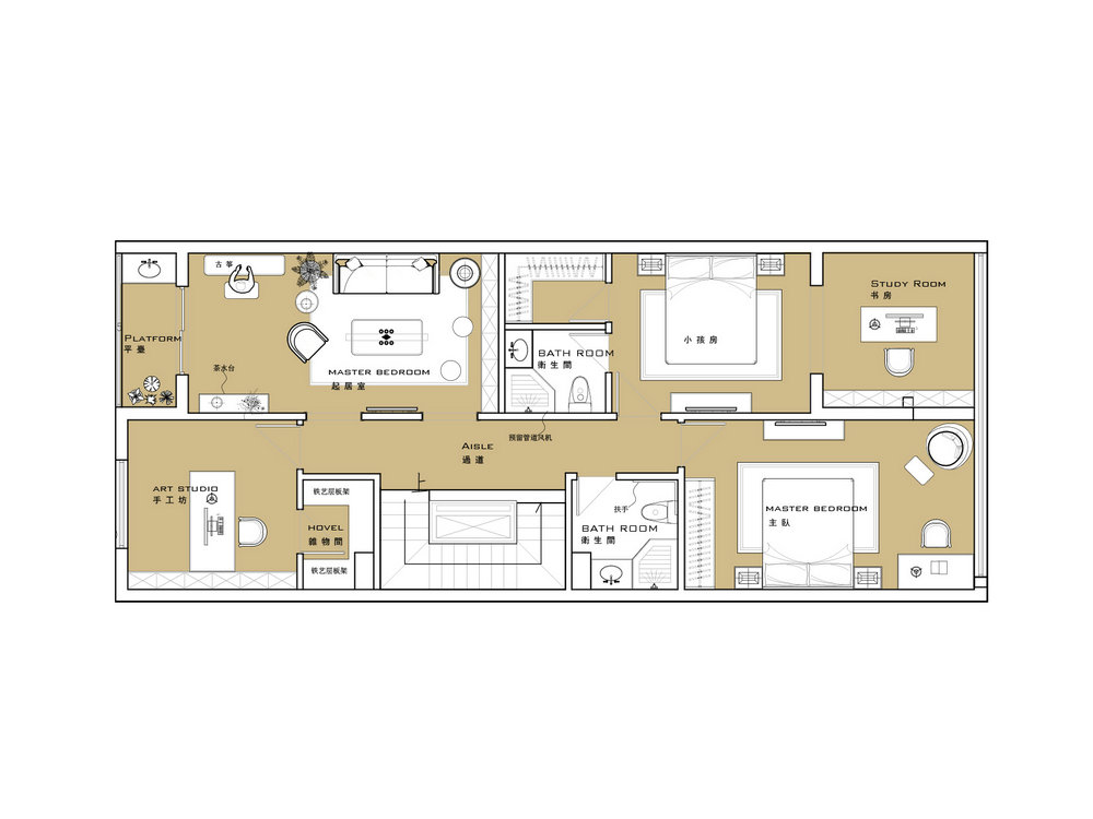 長源假日港灣別墅現(xiàn)代美式風(fēng)格別墅裝修效果圖