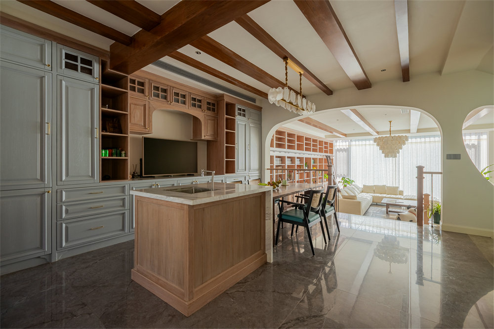 長源假日港灣別墅現(xiàn)代美式風(fēng)格別墅裝修效果圖