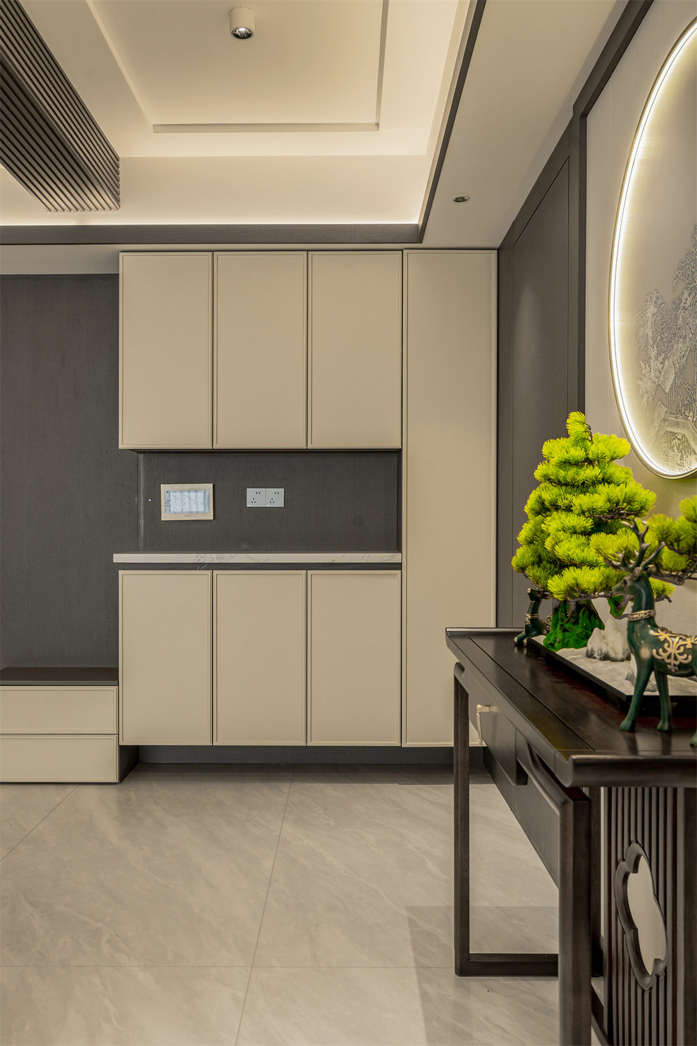 金沙泊岸220平新中式風(fēng)格裝修效果圖