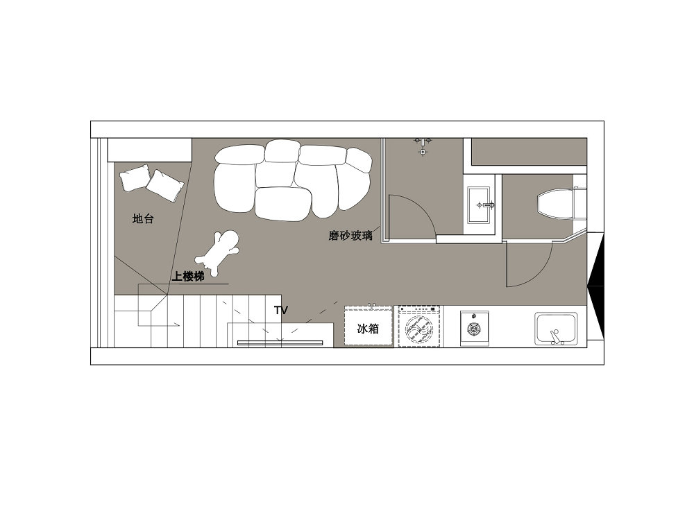 龍湖清能天奕loft現(xiàn)代風(fēng)格裝修效果圖