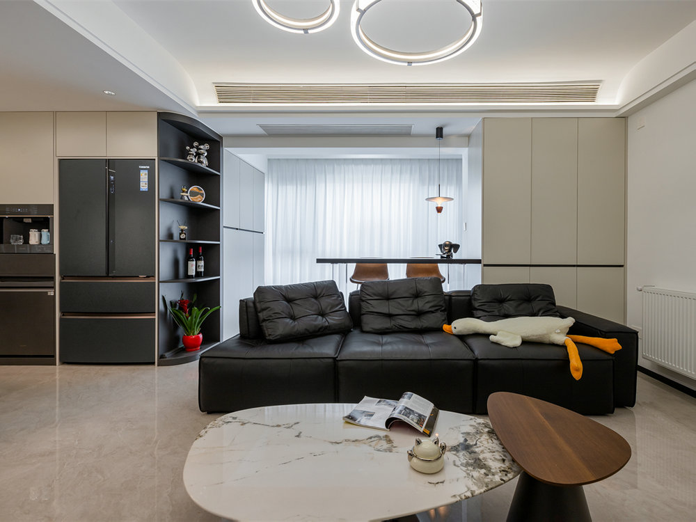 海林廣場(chǎng)123平現(xiàn)代風(fēng)格裝修效果圖