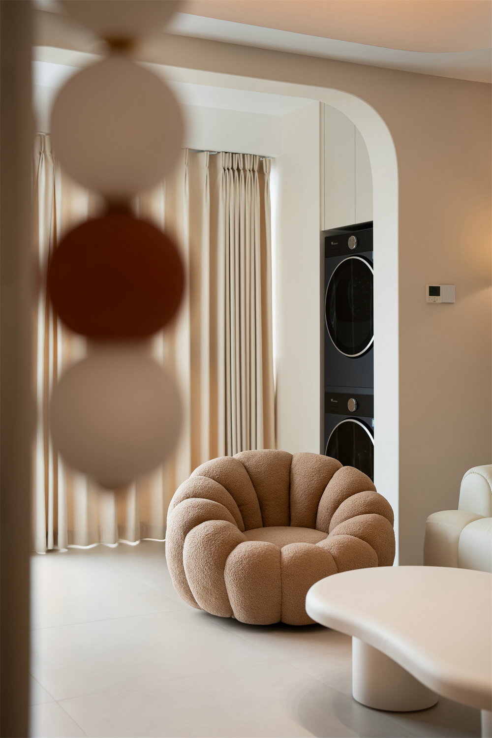 中建閱江府120平奶油風格裝修效果圖